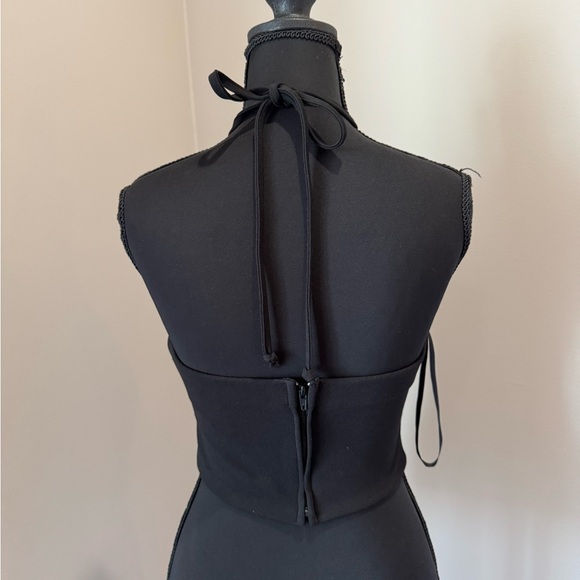 B Darlin Black Top with Gold Accents - Picture 3 of 4